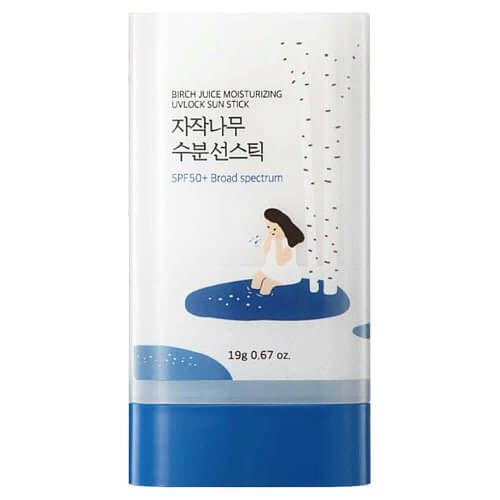 Солнцезащитный стик с березовым соком Round Lab Birch Juice Moisturizing Sun Stick SPF50+ PA++++