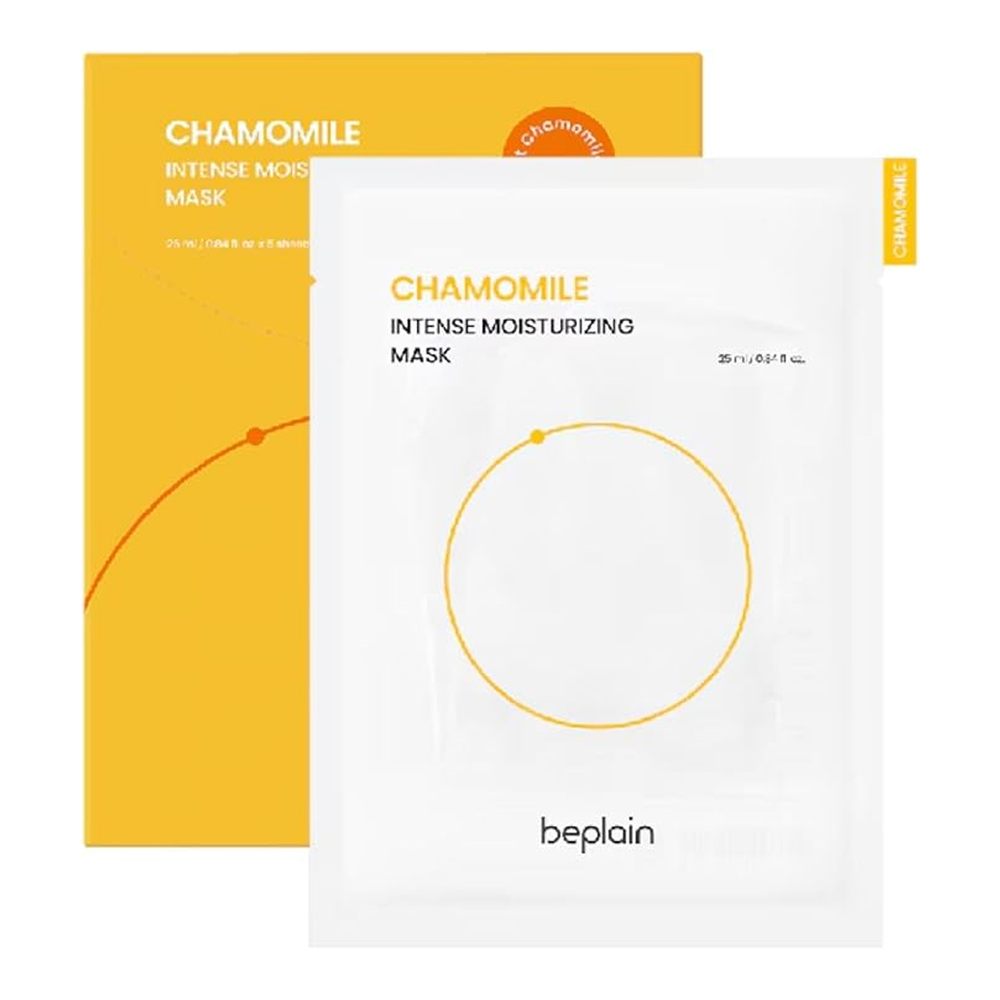 КОРОБКА Увлажняющая тканевая маска с ромашкой beplain Chamomile Intense Moisturizing Mask Sheet