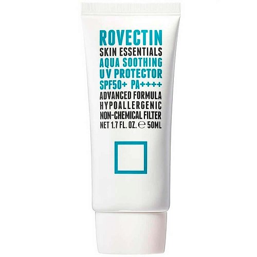 Успокаивающий солнцезащитный крем Rovectin Skin Essentials Aqua Soothing UV Protector SPF50+ PA++++