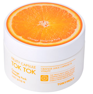Фруктовые ночные маски для лица Tony Moly Fruity Capsule Tok Tok Sleeping Pack - Апельсин (Orange)