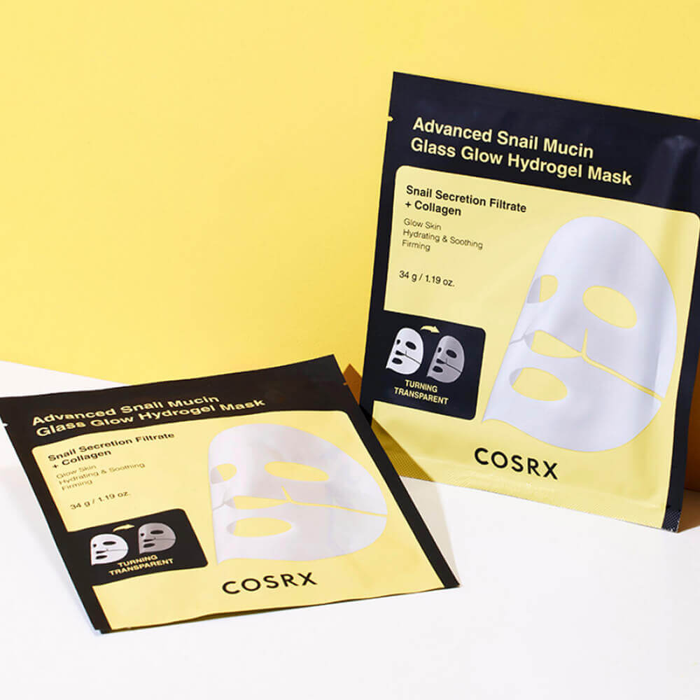 Гидрогелевая маска с муцином улитки COSRX Advanced Snail Mucin Glass Glow Hydrogel Mask
