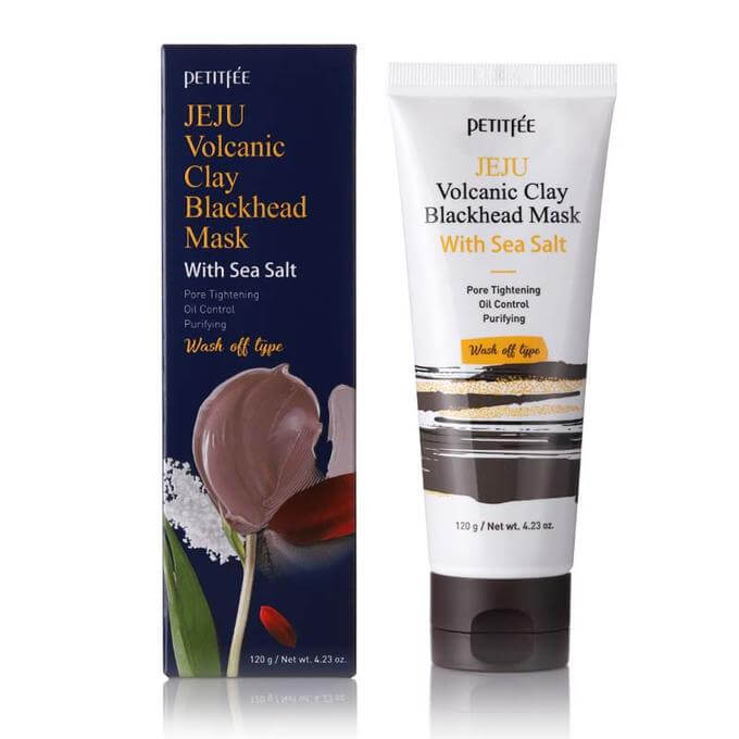 

Очищающая маска с вулканическим пеплом и морской солью Petitfee Jeju Volcanic Clay Blackhead Mask