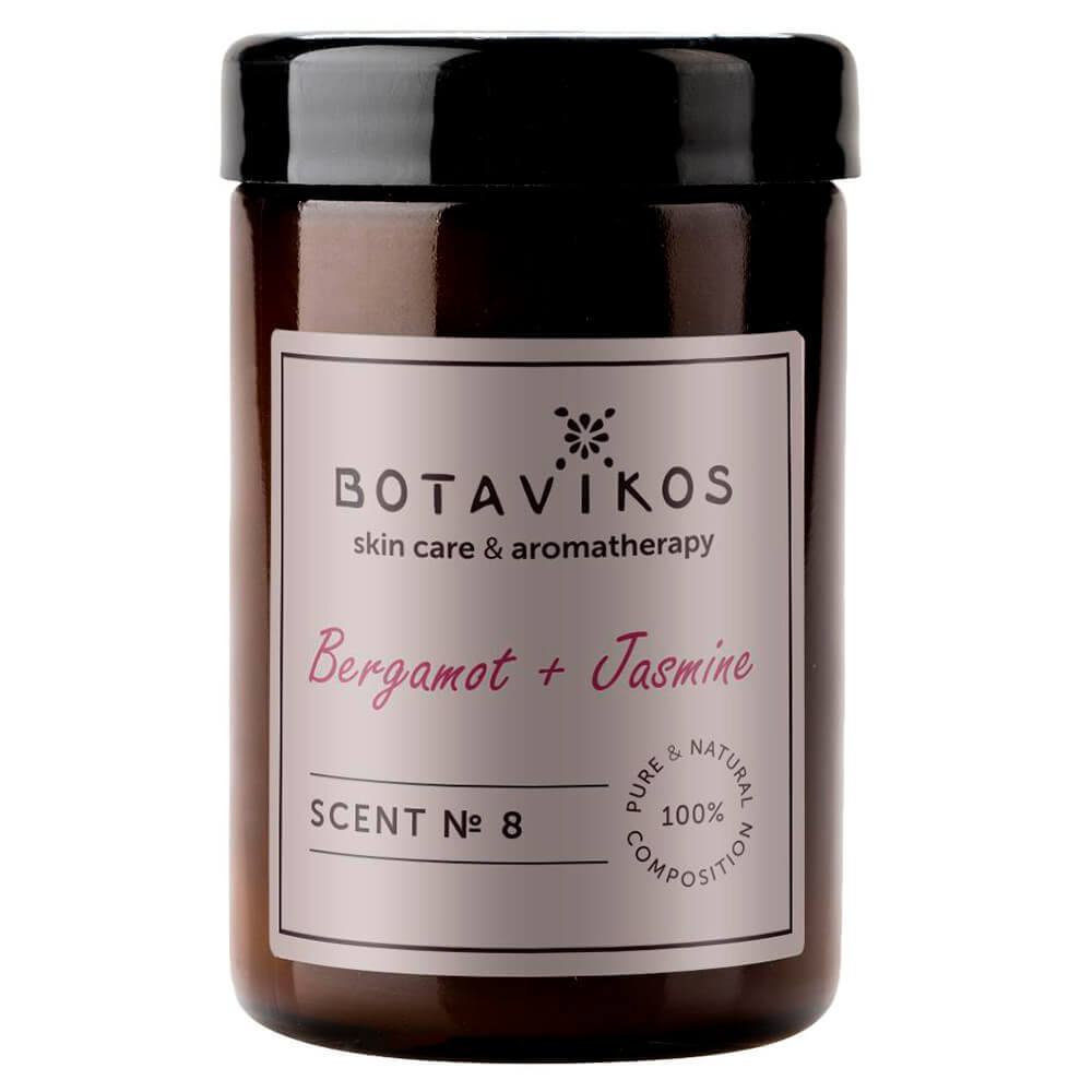 Свеча с ароматом бергамота и жасмина Botavikos Natural Massage Aroma Candle Bergamot+Jasmine