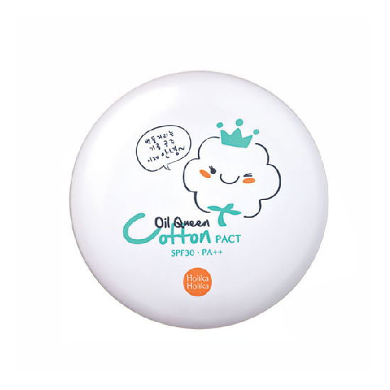 Компактная матирующая пудра для жирной кожи Holika Holika Oil Queen Cotton Pact
