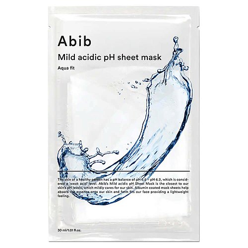 Увлажняющая слабокислотная маска с пробиотиками Abib Mild Acidic pH Sheet Mask Aqua Fit