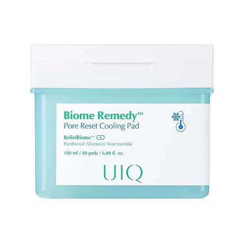 Охлаждающие тонер-пэды UIQ Biome Remedy Pore Reset Cooling Pad