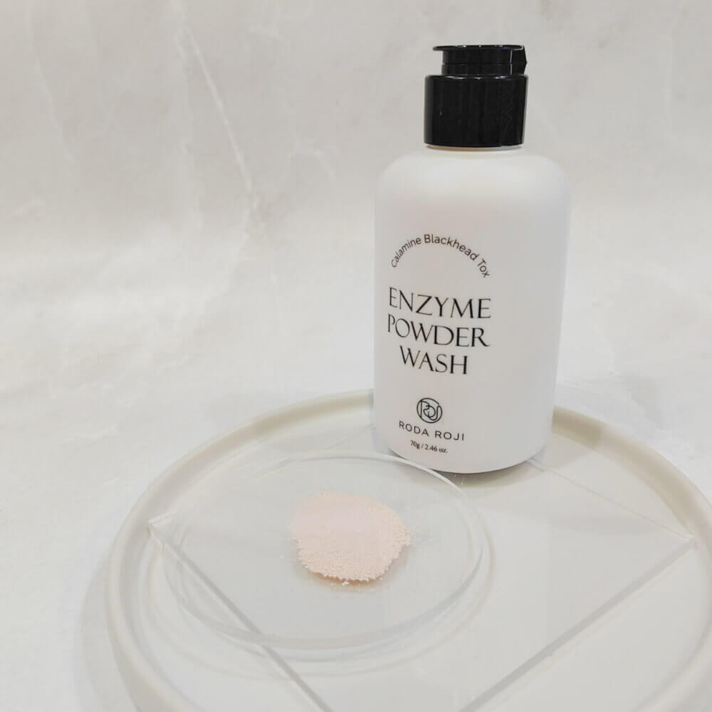 Мягкая энзимная пудра с 10% каламина RODA ROJI Calamine Blackhead Tox Enzyme Powder Wash