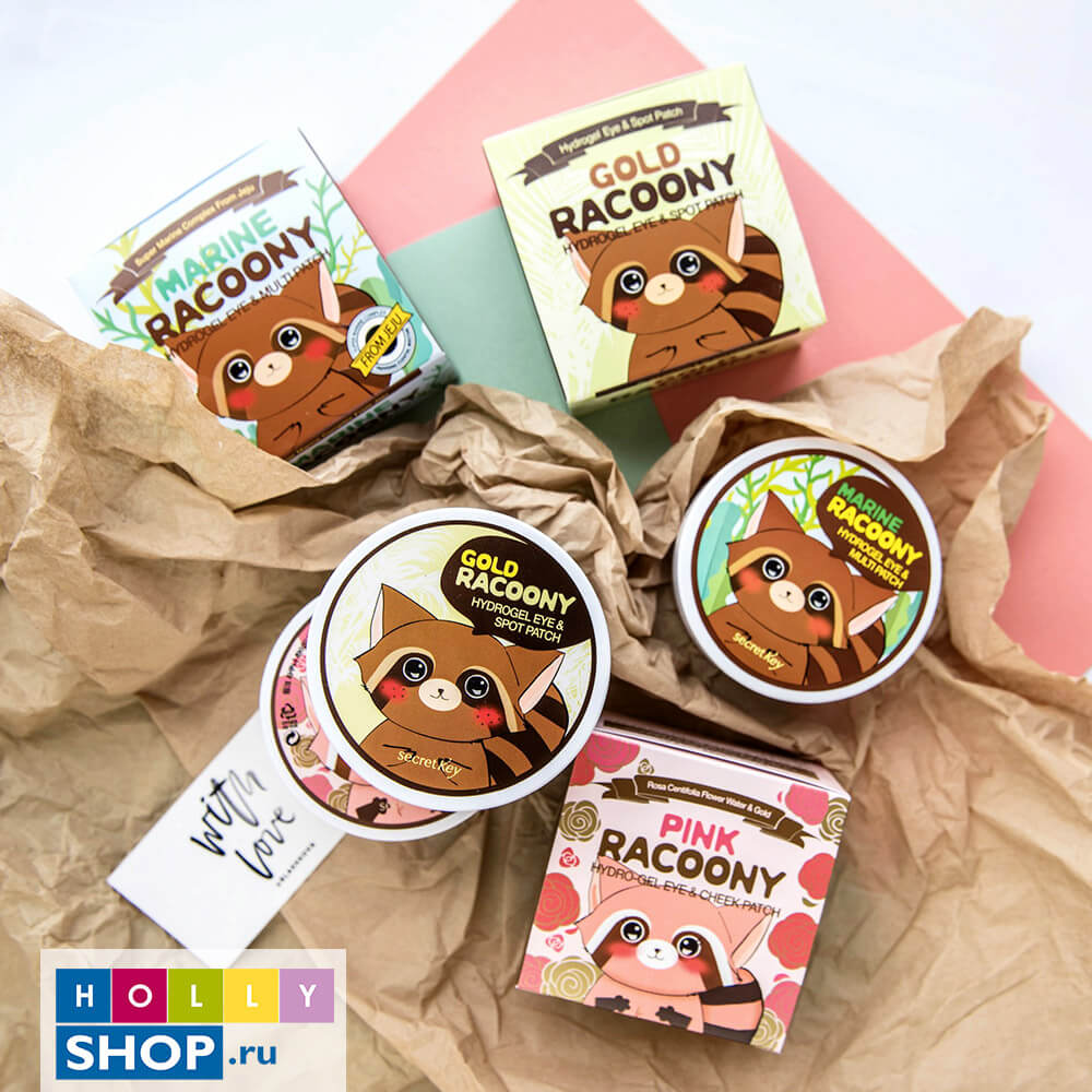 Гидрогелевые патчи Secret Key Gold Racoony Hydrogel Eye & Spot Patch