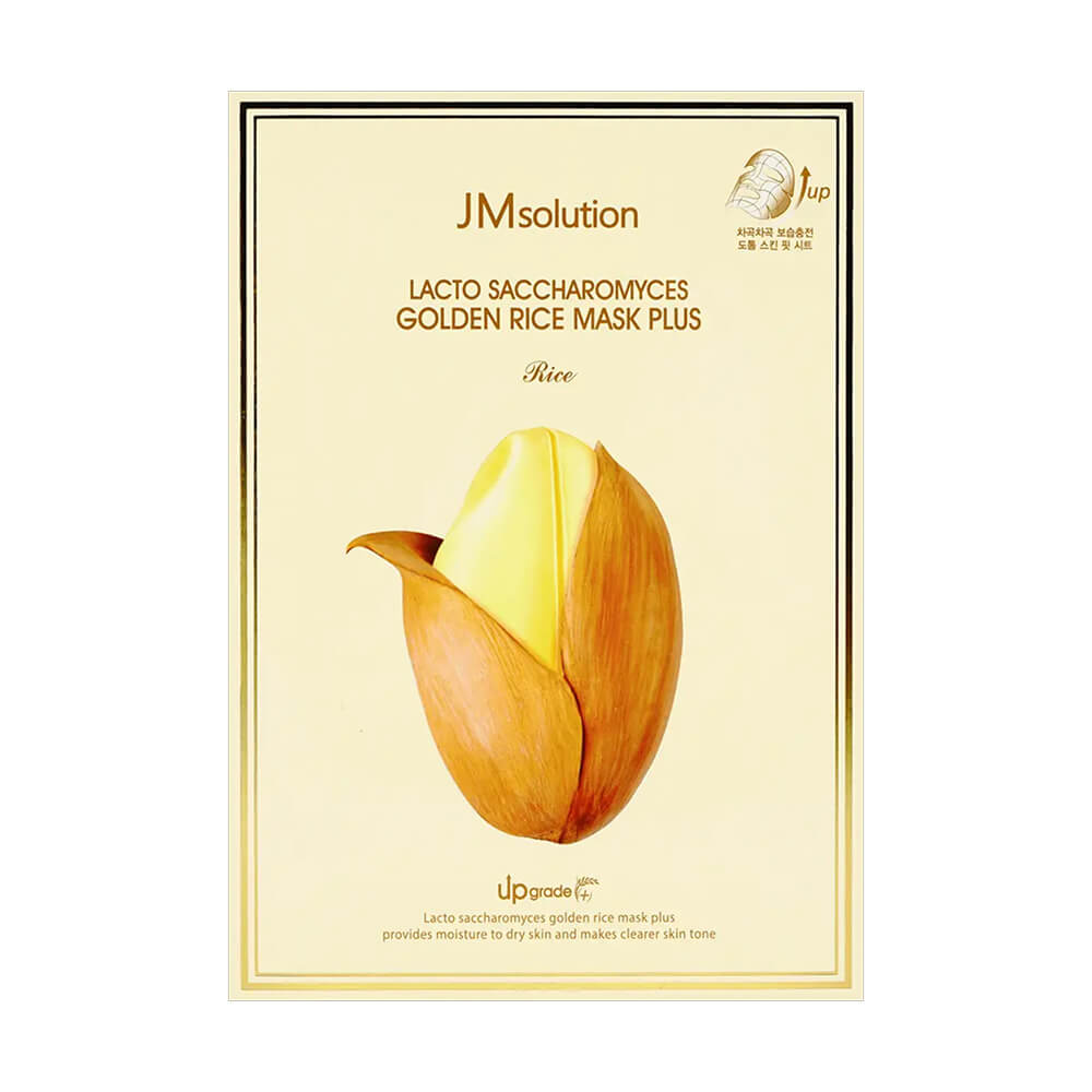 КОРОБКА Маска с лактобактериями для сияния кожи JMsolution Lacto Saccharomyces Golden Rice Mask Plus