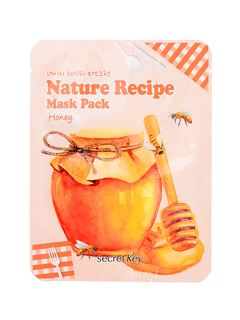 Тканевые маски Secret Key Nature Recipe Mask Pack Honey - Мёд