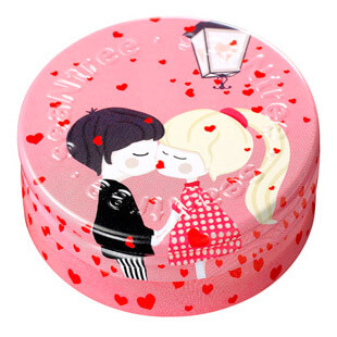 Двойной вишневый бальзам для губ в баночке SeaNtree Moisture Steam Dual Lip Balm - Cherry - Дизайн 2. Влюбленные (баночка)