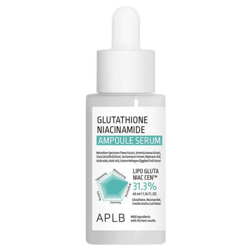 Осветляющая ампульная сыворотка с глутатионом и ниацинамидом APLB Glutathione Niacinamide Ampoule Serum
