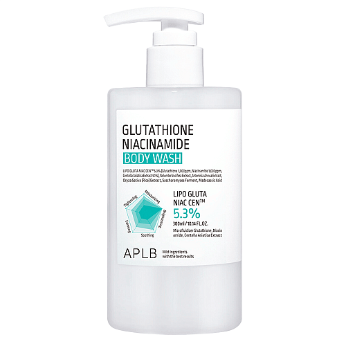 Гель для душа с глутатионом и ниацинамидом APLB Glutathione Niacinamide Body Wash