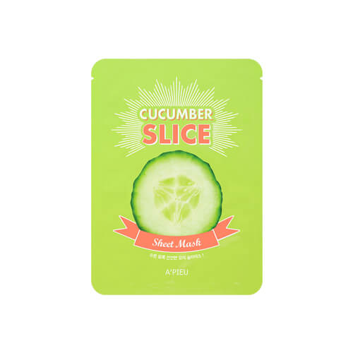 Увлажняющие маски-листочки локального использования Apieu Slice Sheet Mask - Огурец (Cucumber Slice)