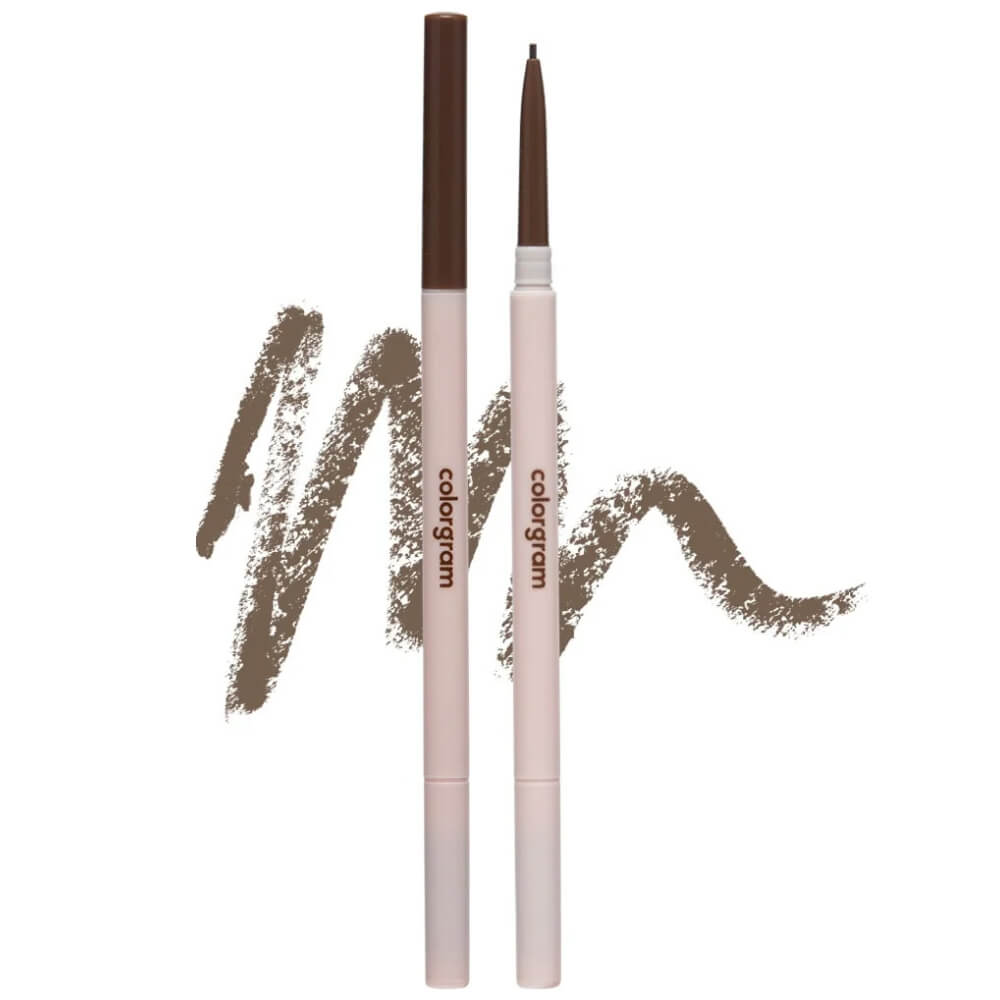 Ультратонкий карандаш для бровей colorgram Micro Slim Brow Pencil 02 Natural Brown