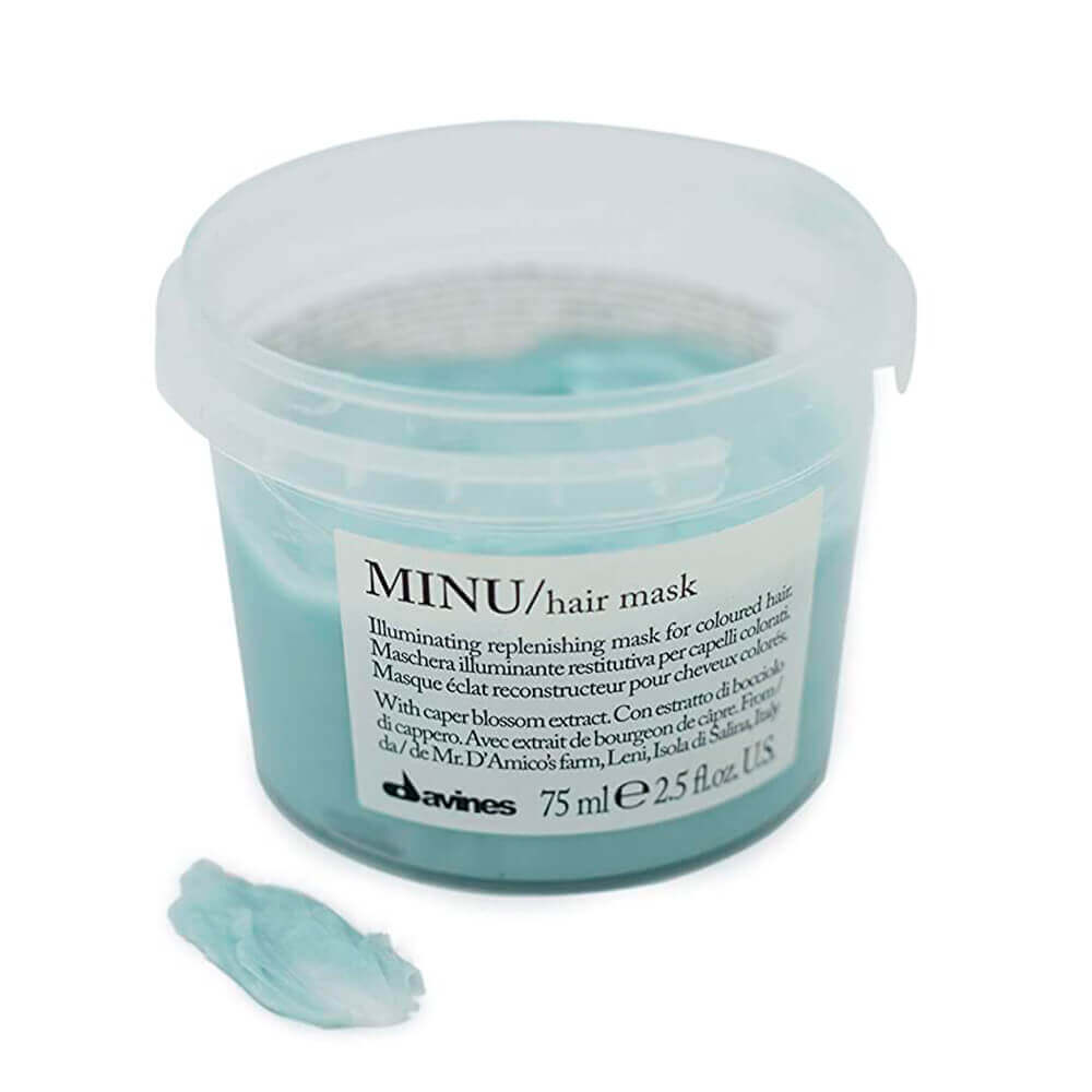 Восстанавливающая маска для окрашенных волос с экстрактом каперсника Davines MINU Hair Mask