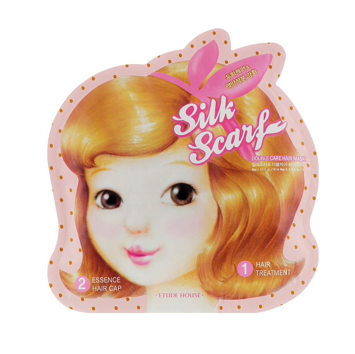 Двойная питательная маска-шапочка для волос Etude House Silk Scarf Double Care Hair Mask