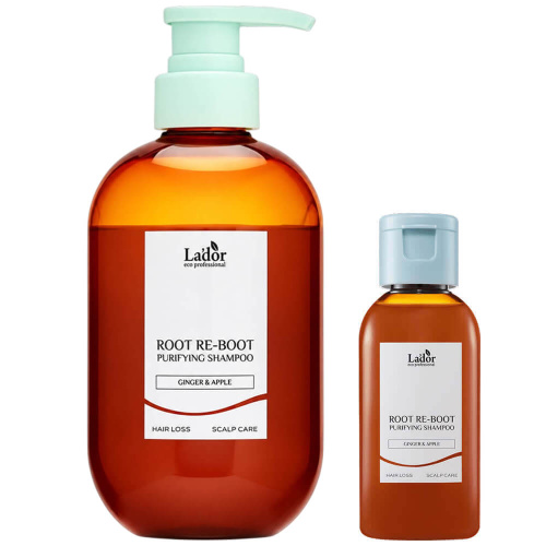 Шампунь для чувствительной кожи головы Lador Root Re-Boot Purifying Shampoo Ginger & Apple