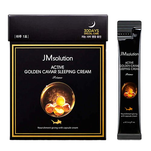 Ночная маска с золотом и икрой JMsolution Active Golden Caviar Sleeping Cream Prime