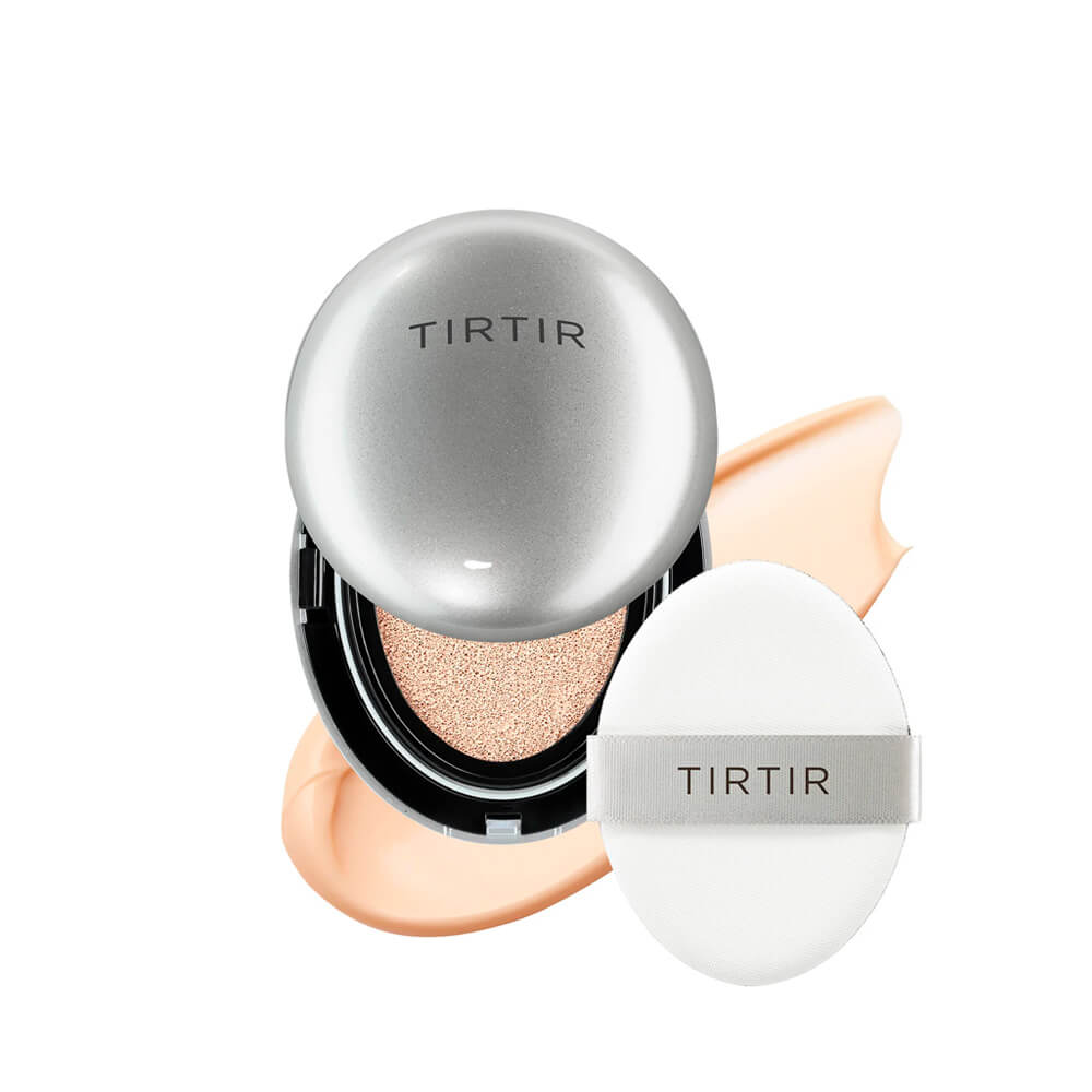 Лёгкий мини-кушон с сияющим финишем TIRTIR Mask Fit Aura Mini Cushion 15C Fair Porcelain