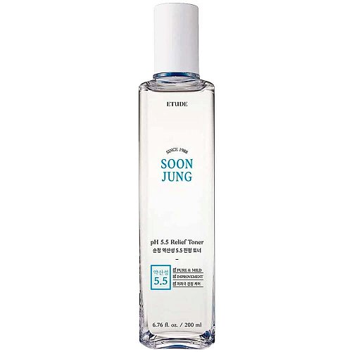 Охлаждающий гипоаллергенный тоник ETUDE SoonJung pH 5.5 Relief Toner