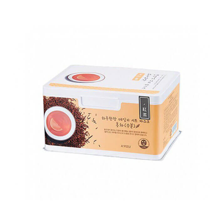 Набор тканевых масок с черным чаем A'Pieu Black Tea Hydrating Daily Sheet Mask