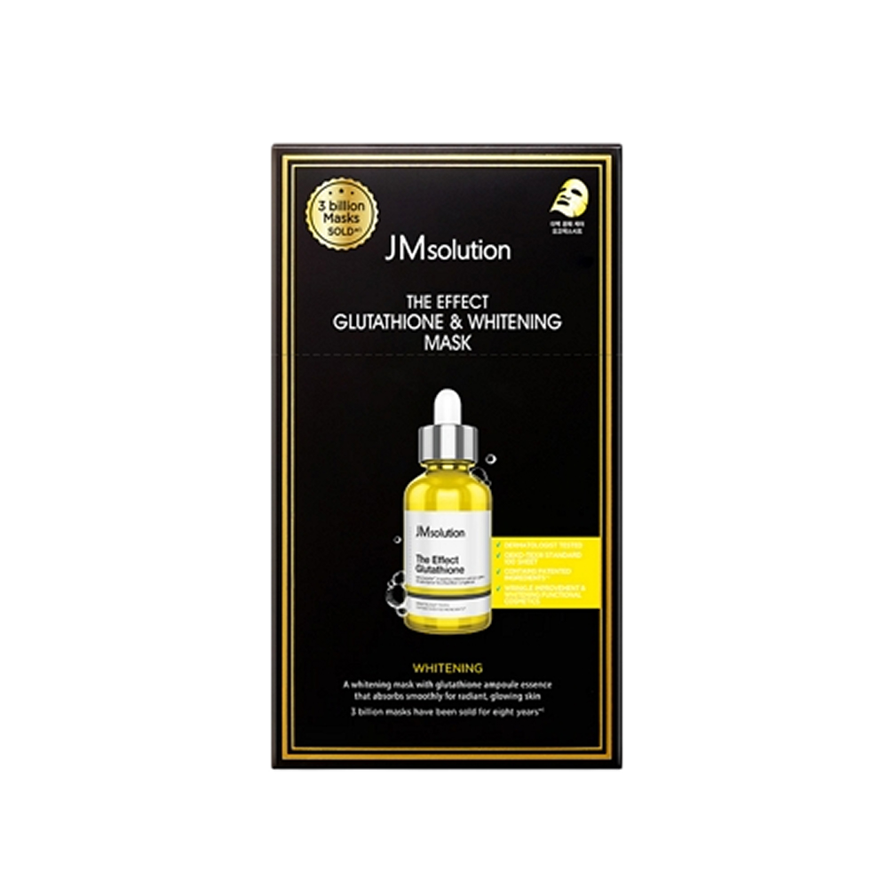 КОРОБКА Тканевая маска с глутатионом JMsolution The Effect Glutathione & Whitening Mask