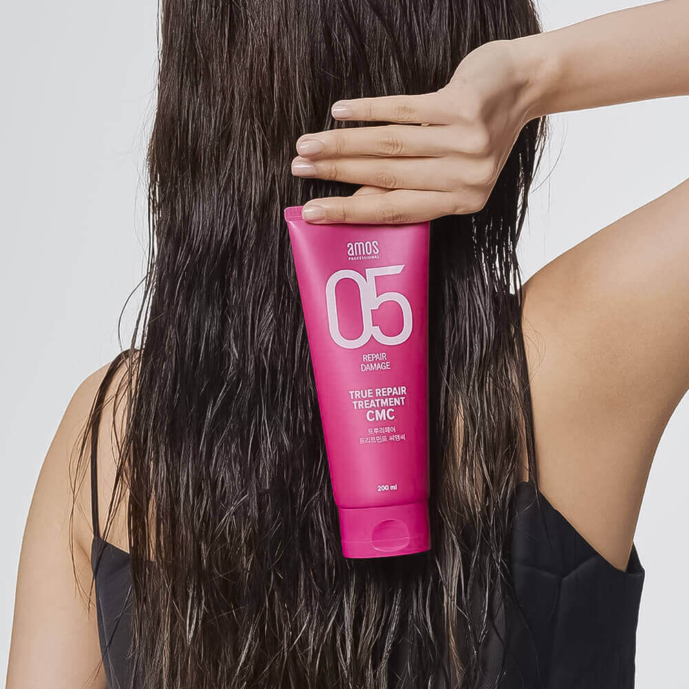 Питательная маска для восстановления волос Amos Professional True Repair Treatment CMC