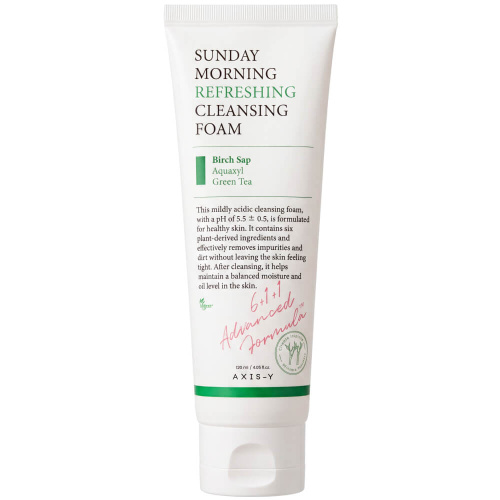 Мягкая пенка для умывания AXIS-Y Sunday Morning Refreshing Cleansing Foam