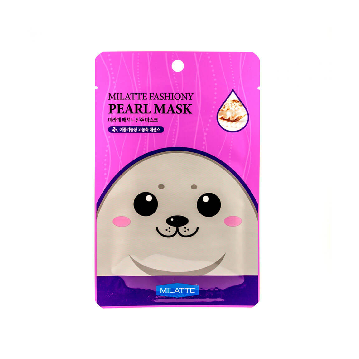 Тканевые маски для лица Milatte Fashiony Mask Sheet - С жемчужной пудрой (Pearl)