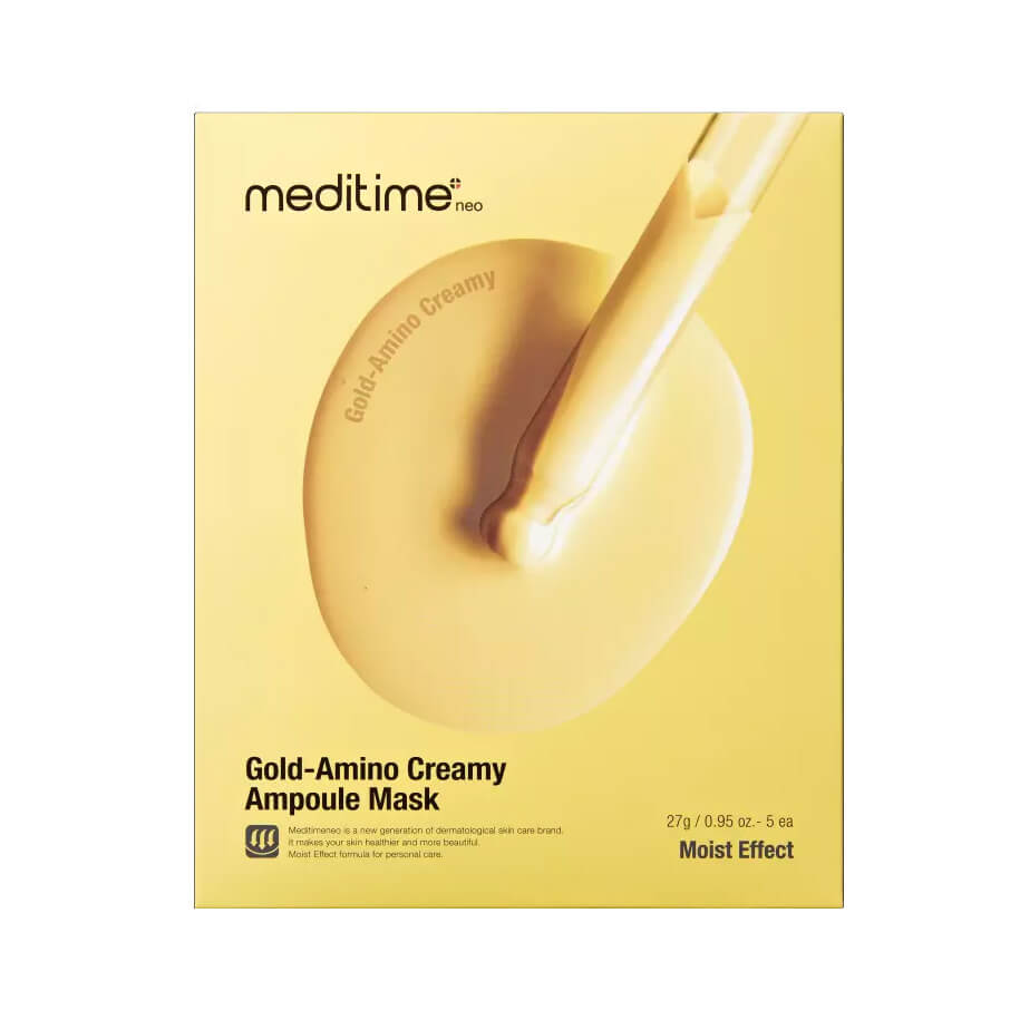 Укрепляющая тканевая маска с аминокислотами Meditime Gold Amino Creamy Ampoule Mask
