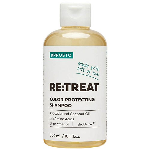 Восстанавливающий шампунь для защиты цвета PROSTO RE:TREAT Color Protecting Shampoo