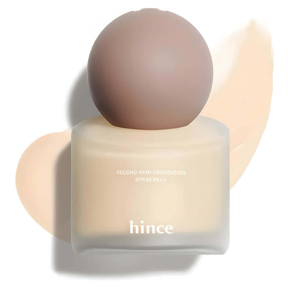 

Тональная основа с влажным финишем hince Second Skin Foundation SPF30 PA++ 21 Ivory