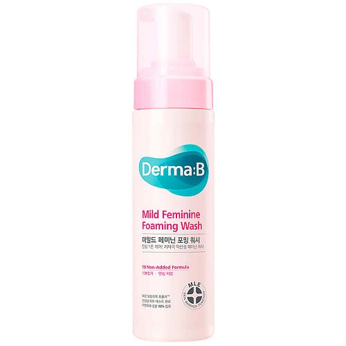 Слабокислотная очищающая пенка для интимной гигиены Derma:B Mild Feminine Foaming Wash