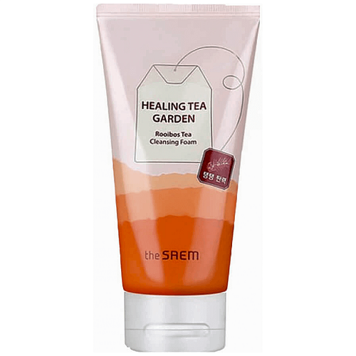 Пенка для упругости кожи с ройбушем The Saem Healing Garden Tea Rooibos Cleansing