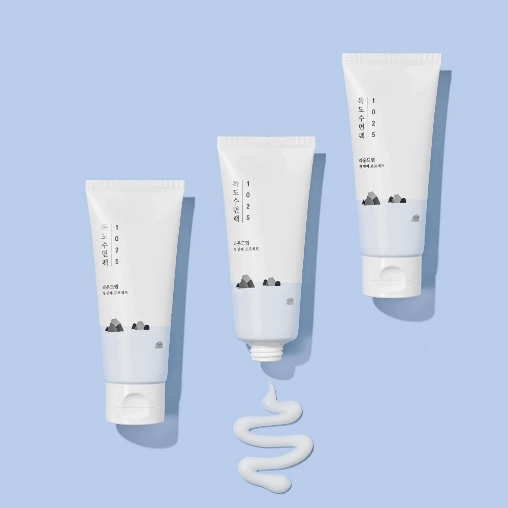 Ночная отшелушивающая маска с морской водой Round Lab 1025 Dokdo Sleeping Pack