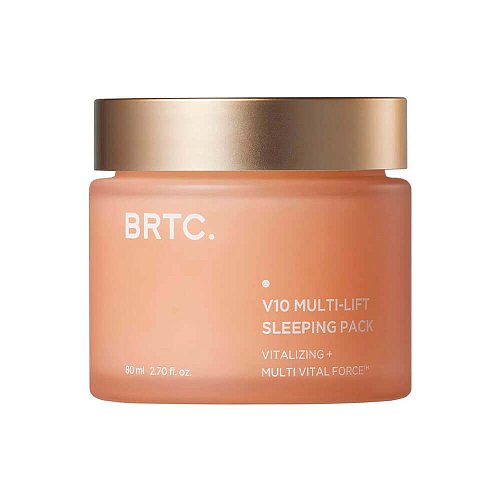 Ночная мультивитаминная маска для мягкости и сияния кожи BRTC V10 Multi-Lifting Sleeping Pack