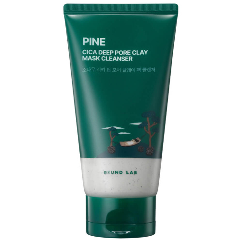 Глубоко очищающее средство с глиной Round Lab Cica Deep Pore Clay Mask Cleanser
