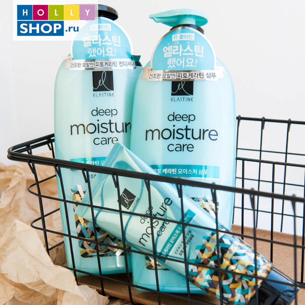 Интенсивно увлажняющий шампунь с авокадо Elastine Deep Moisture Care Phyto Keratin Moisture Shampoo