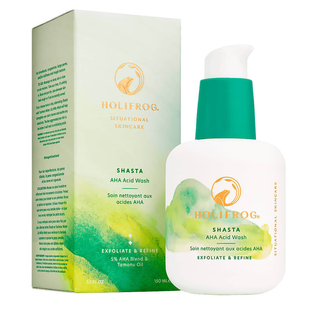Очищающий гель с AHA-кислотами для сияния кожи HoliFrog Shasta AHA Refining Acid Wash