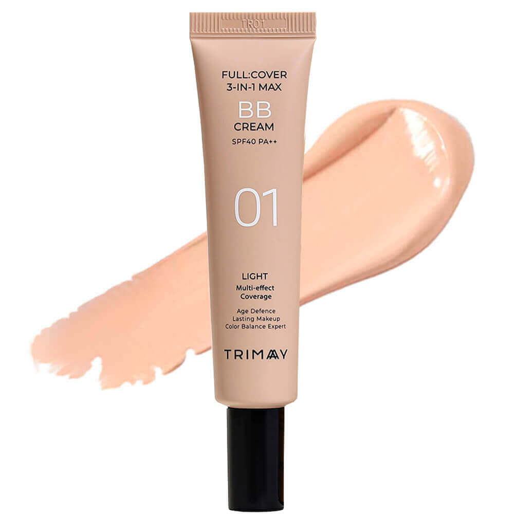 

Лёгкий BB-крем Trimay Full Cover 3-in-1 Max BB Cream SPF40 PA++ 02 Medium