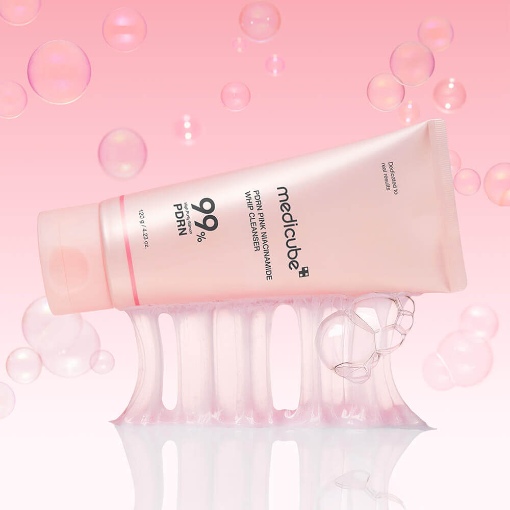 Пенка для умывания с ПДРН medicube PDRN Pink Niacinamide Whip Cleanser