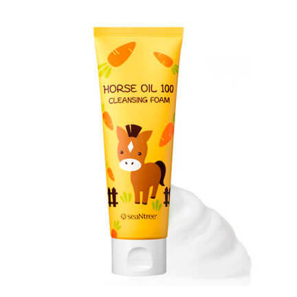 Кремовые пенки для умывания SeaNtree 100 Cleansing Foam - Пенка с лошадиным жиром (Horse Oil)
