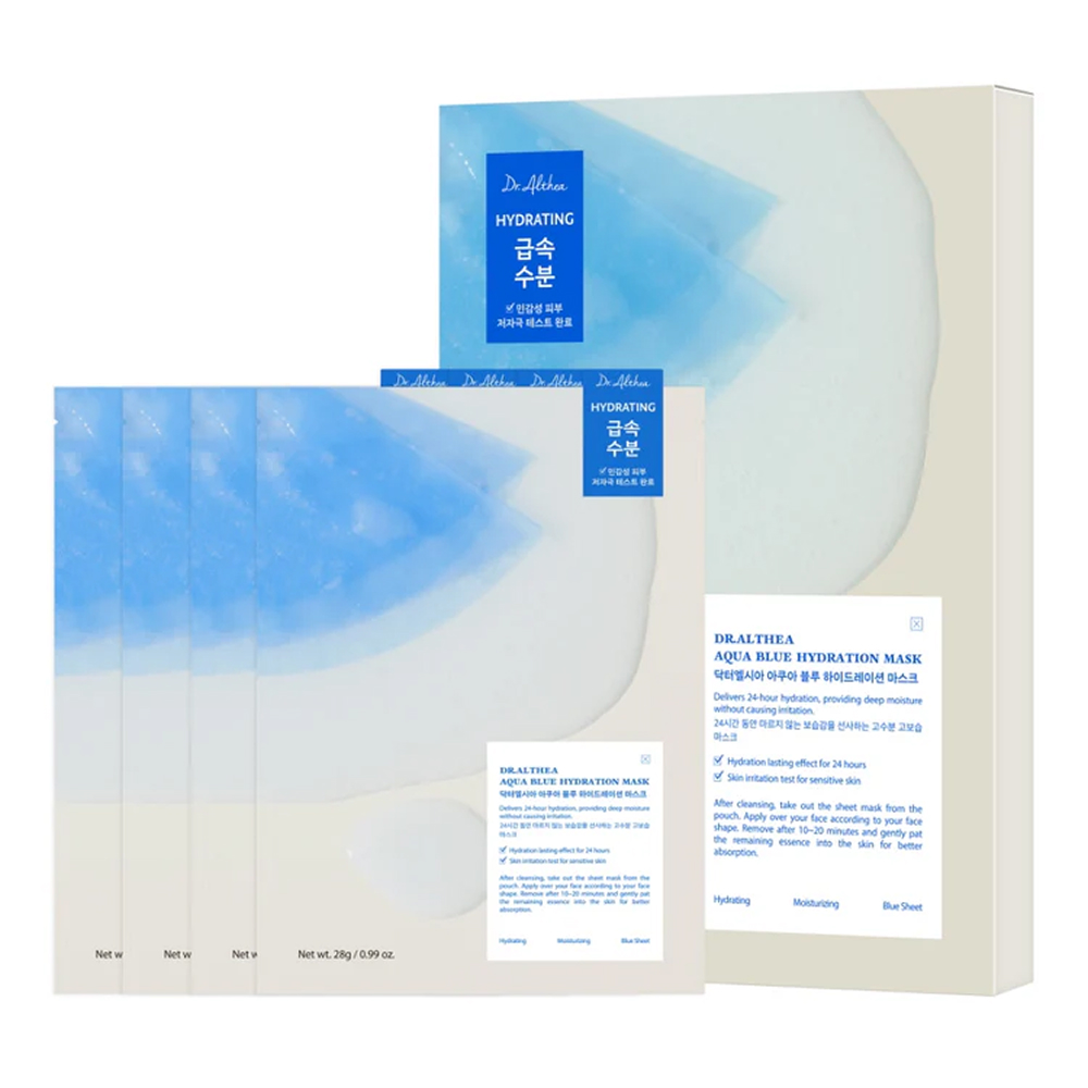 КОРОБКА Увлажняющая тканевая маска с азуленом и агавой Dr. Althea Aqua Blue Hydration Mask