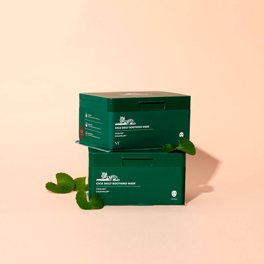 Набор успокаивающих масок с центеллой VT Cosmetics Cica Daily Soothing Mask