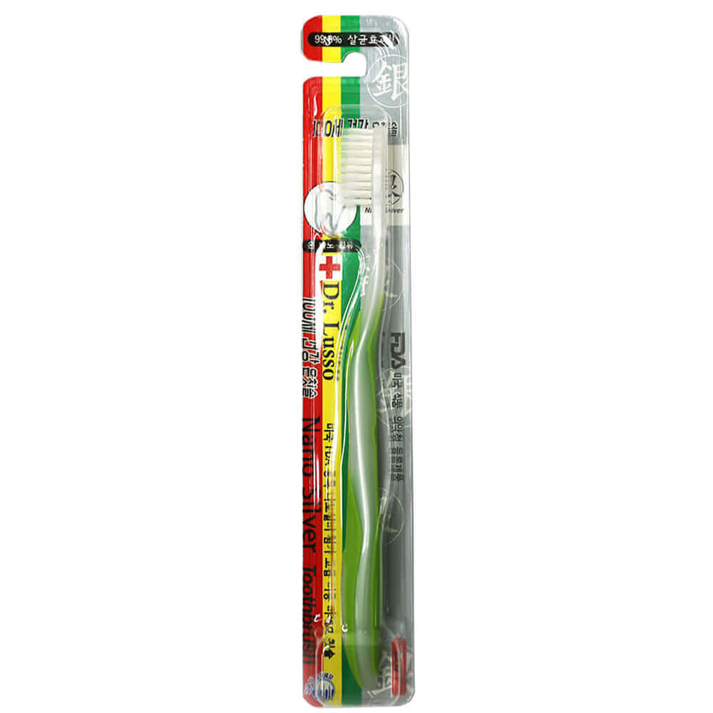 Зубная щётка с серебряным напылением Dr. Lusso Nano Silver Toothbrush