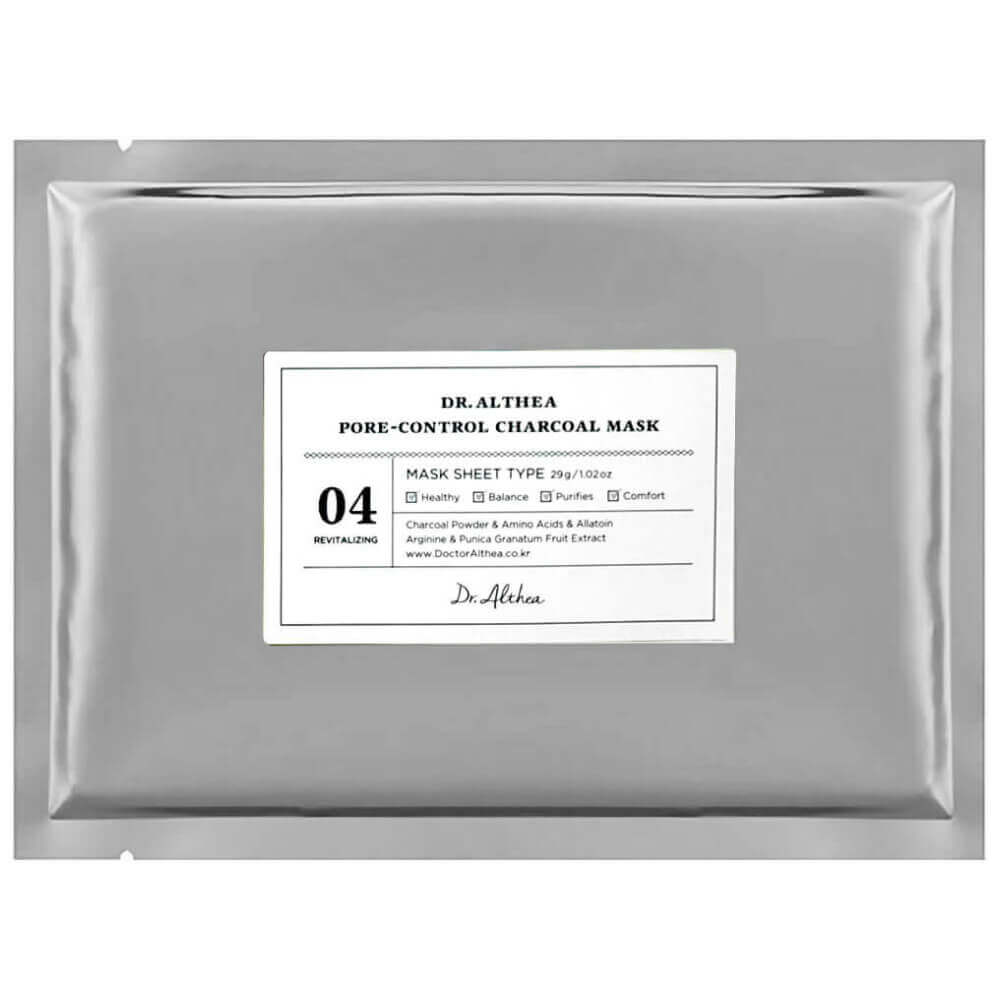 

Чёрная тканевая маска с углём для очищения кожи Dr. Althea Pore-Control Charcoal Mask