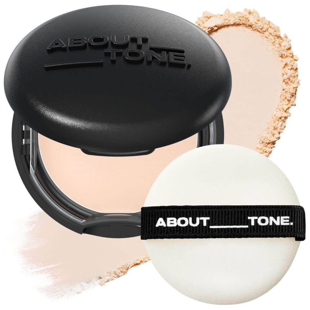 Спрессованная пудра для лица с блюр-эффектом About Tone Blur Powder Pact 02 Light