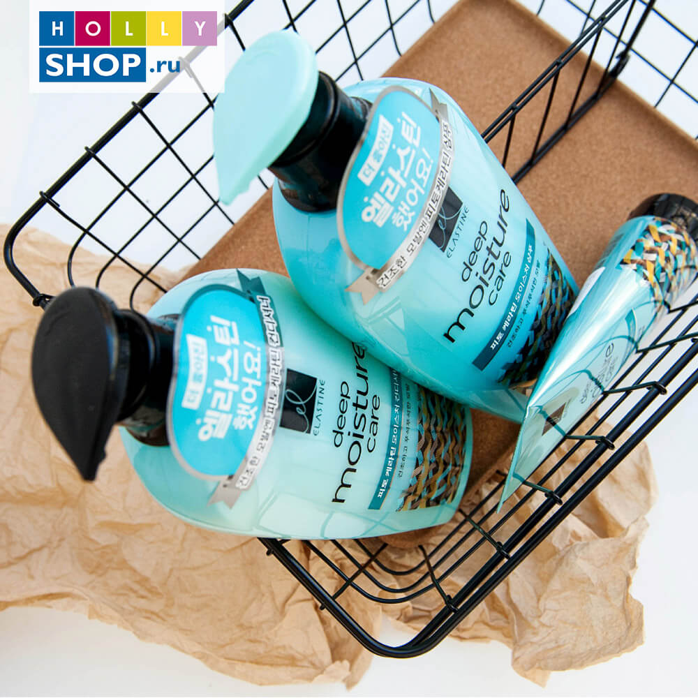 Интенсивно увлажняющий шампунь с авокадо Elastine Deep Moisture Care Phyto Keratin Moisture Shampoo