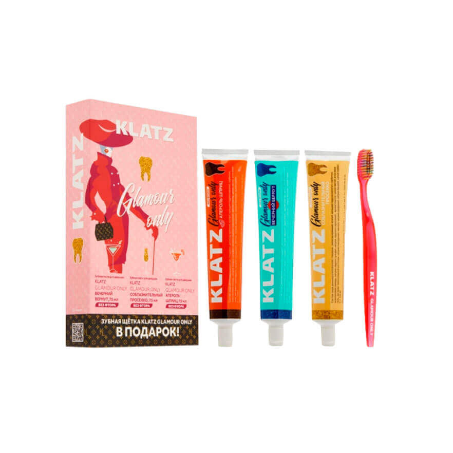 

Набор зубных паст для женщин Klatz Glamour Alco